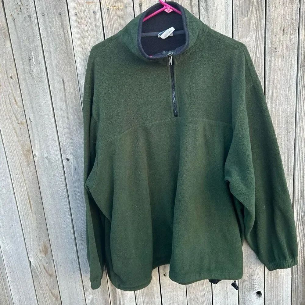 Sideout jacket pullover partial zip pockets size xl